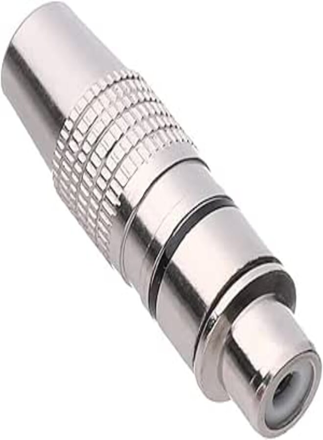 Keendex 1999 rca female to female adapter - silver